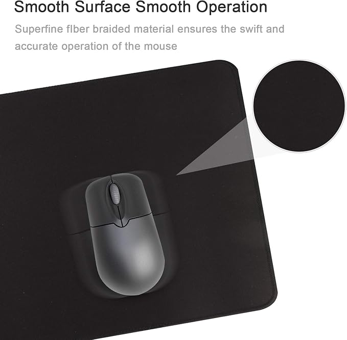 Gaming Mouse Mat/Mouse Pad 31.5x11.8x0.12Inch | XXL mouse pad | table mat/large size | improved precision and speed | rubber base for stable Grip on smooth surfaces non-slip (80x30 Black)