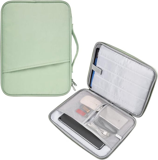 12.9 Inch Tablet Sleeve Bag for 2025 2024 iPad Pro M5 M4/iPad Air M4 M3 M2 13"/Pro 12.9",Samsung Galaxy Tab S9+Plus,S8+,S7+ Plus,S7 FE 12.4" Carrying Case,Surface Pro 11 Snapdragon,10,9,8,X Bag-Green