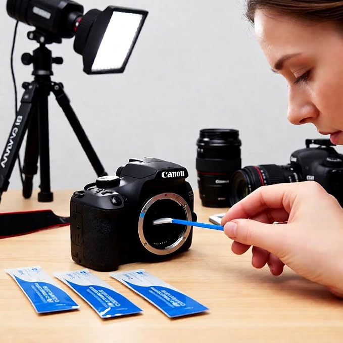 Dry APS-C Sensor Cleaning Swabs (CCD/CMOS), 20pcs 16mm DSLR or SLR Mirrorless Digital Camera Cleaning kit (No senrsor Cleaning Solution) - Image 2
