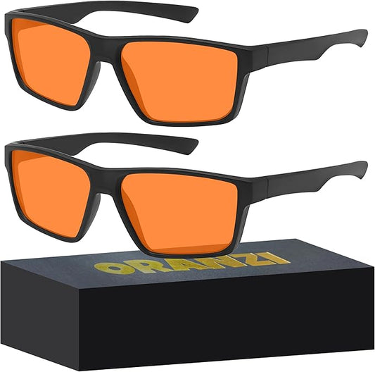 Blue Light Gaming Glasses for Men & Women, Anti Harmful Blue Light for Computer & Gaming, Amber Lenses Anti Eyestrain