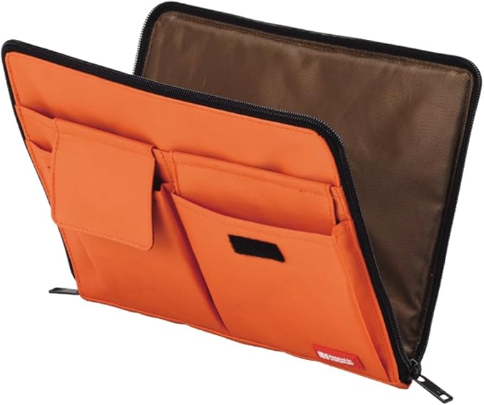 LIHITLAB Bag Laptop Sleeve with Storage Pockets (Bag-in-Bag), 7.1 x 9.8 Inches, Yellow Green (A7553-6)