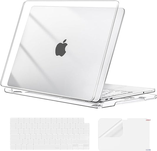 MOSISO Compatible with MacBook Neo Case 13 inch 2026 Release Model A3404 with A18 Pro Chip, Ultra-Thin Protective Crystal Hard Shell Case&Keyboard Cover&Screen Protector, Clear