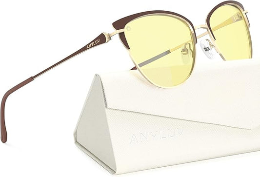 ANYLUV Blue Light Glasses for Woman Men, Womens Blue Light Blocking Glasses Computer Glasses Anti Eyestrain