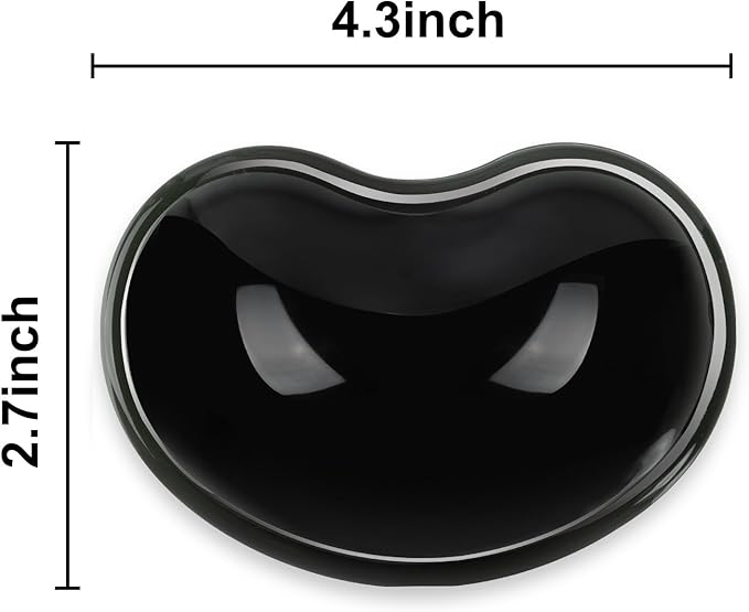 Ergonomic Gel Wrist Rest for Mouse, Computer Mouse Wrist Support for Arm Pain Relief, Heart-Shaped Cute Hand Wrist Cushion for Home and Office Working Gaming Anti-Fatigu