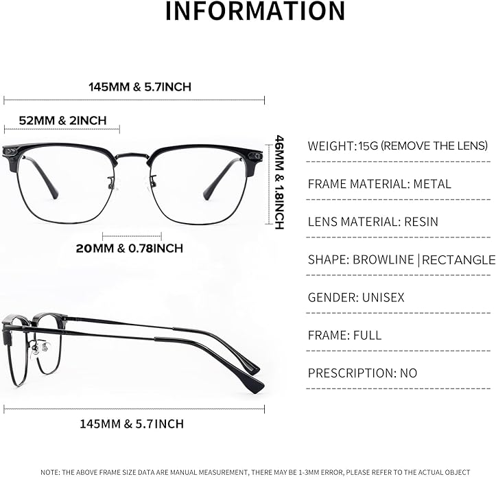 Blue Light Blocking Glasses for Men Anti-Fatigue Computer Monitor Gaming Glasses Prevent Headaches Glasses