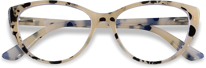 ANDWOOD Blue Light Blocking Glasses Women Bluelight Blocker Computer Cateye Clear Cat Eye Eyeglasses Frame AR003