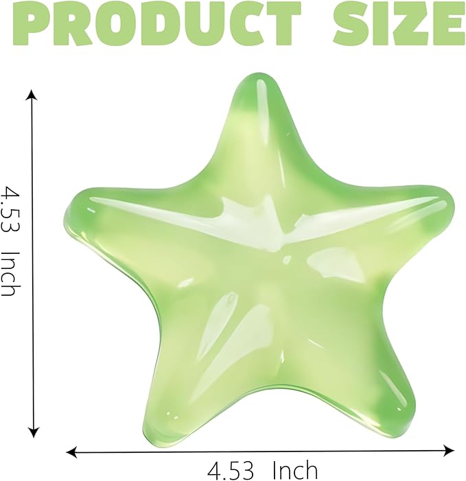 Gel Keyboard and Mouse Wrist Rest Transparent Green Star Wrist Rest for Keyboard and Mouse Ergonomic Elbow Pad Cushion Cute Clear Cool Mouse Wrist Pad Silicone Non-Slip Gaming Office Hand Pillow
