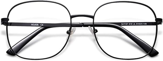 SOJOS Classic Square Blue Light Blocking Glasses for Women Men Stylish Computer Glasses SJ1137