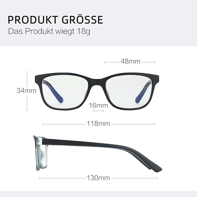ZENOTTIC Kids Blue Light Blocking Glasses Anti Glare Lens Lightweight Frame Computer Eyeglasses for Boys and Girls
