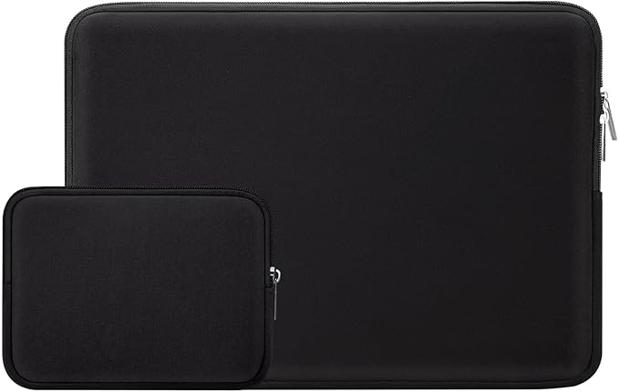 RAINYEAR 11-11.6 Inch Laptop Sleeve Protective Case Soft Carrying Cover with Accessories Pouch, Compatible with MacBook Neo A18 11.6" MacBook Air for 11" Notebook Tablet Chromebook (Black)