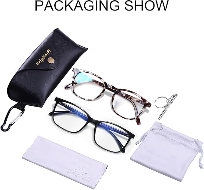 Brigtlaiff Round Blue Light Blocking Glasses for Men Women, Computer Gaming TV Glasses Anti Eyestrain with Metal Frame