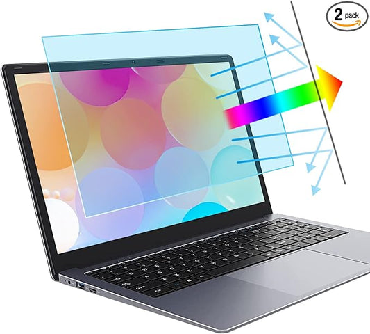 2 Pcs 14 Inch Laptop Anti Blue Light Screen Protector, Eye Protection Blue Light Blocking & Anti Glare Filter Film for 14" with 16:9 Aspect Ratio Laptop
