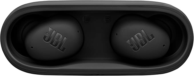 JBL Vibe Buds 2 - True Wireless Noise Cancelling Earbuds with JBL Pure Bass Sound & Smart Ambient technology, 4mics for crisp, clear calls, up to 40Hrs of Playback, IP54 Dust & Water resistant (Black)
