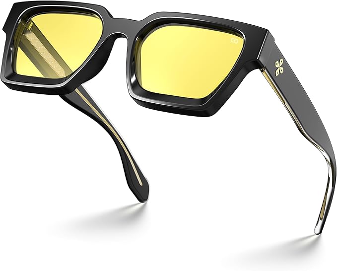 VISOONE Gamer Glasses Professional Blue Light Filter with Anti-Fatigue and Anti-Glare for Men and Women RIVER