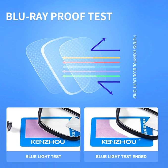 K KENZHOU Blue Light Blocking Computer Glasses Anti Eyestrain Unisex for Women/Men(C5)