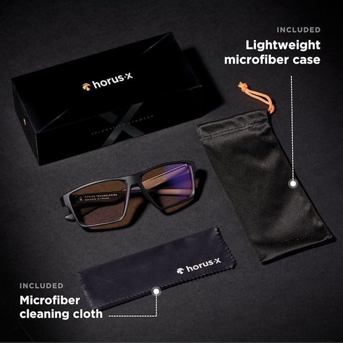 Horus X • Blue Light Glasses Men Women | Blue Light Blocking Glasses for Screen Anti-Fatigue Eye Migraine