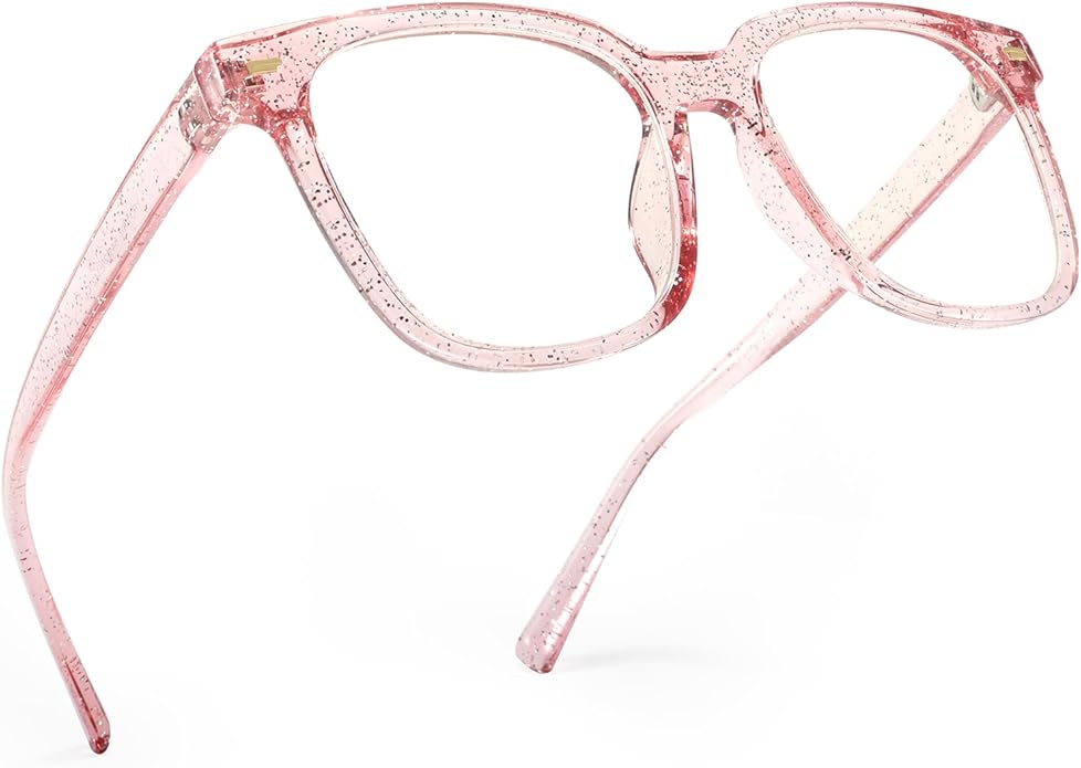 PANNER Oversized Square Blue Light Blocking Glasses for Women Men Anti Glare Reduce Eyestrain Computer Glasses