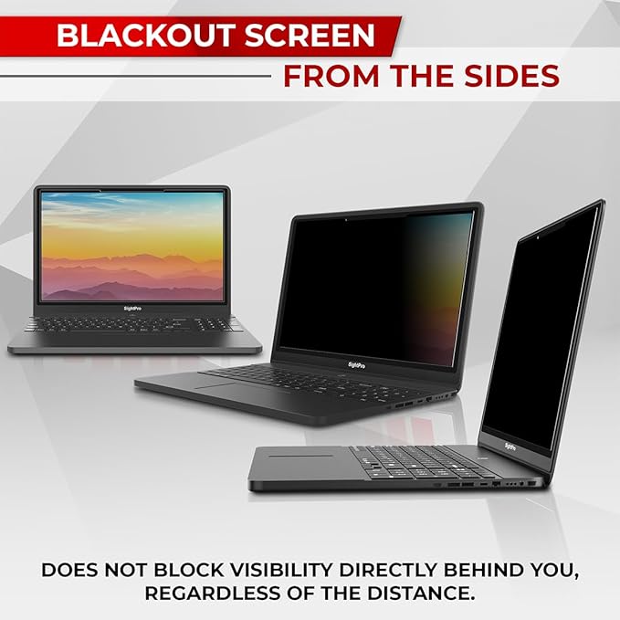SightPro Magnetic Laptop Privacy Screen 13.3 Inch 16:9 - Patented Removable Laptop Privacy Filter Shield and Protector