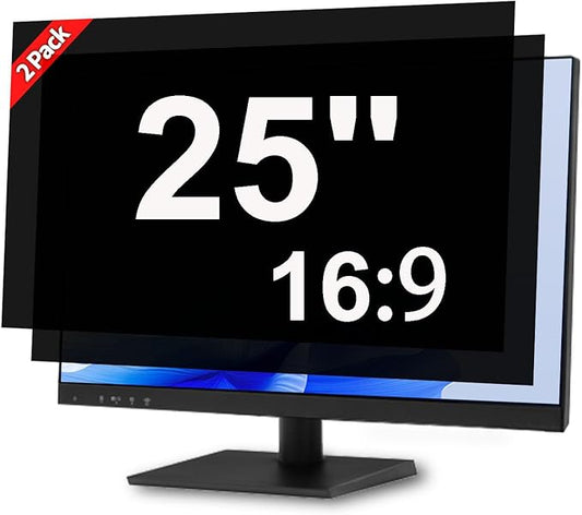 [2 Pack] 25 Inch Privacy Screen for Computer Monitor Blue Light Screen Protector Anti Glare Anti-Scratch Monitor Privacy Shield Screen 25 Inch 16:9 Aspect Ratio