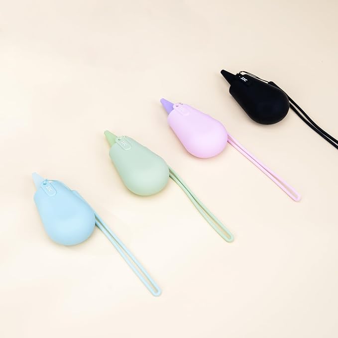 Small Soft Silicone Nozzle Air Blower for Camera Lens Sensor Keyboard Cleaning, Portable Camera Lens Blower with Lanyard for Outdoor Travel Cleaning-Glacier Blue - Image 9