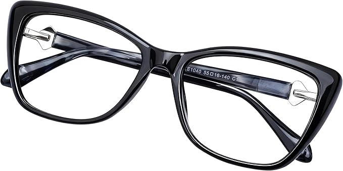 DOERAYM Blue Light Glasses for Woman: Amber Tint Reading Glasses for Night Shift Nurses & Office Workers