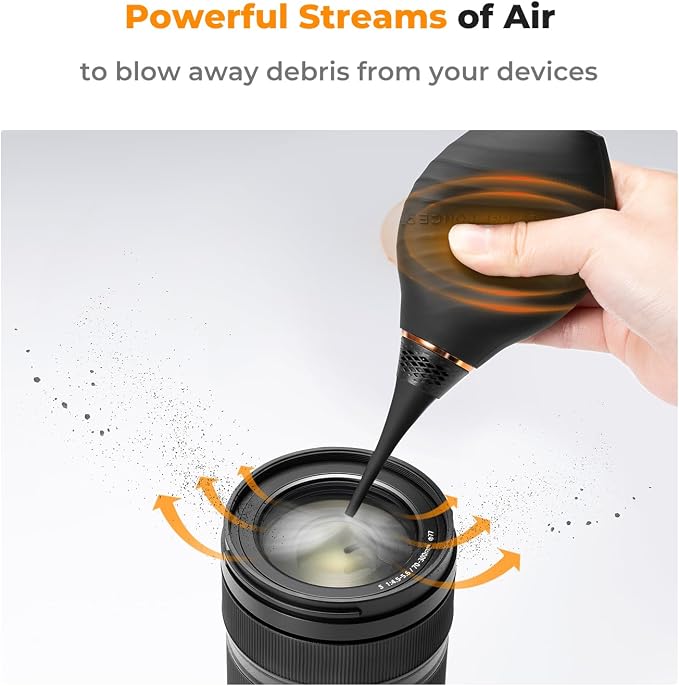 K&F CONCEPT Soft Tip Strong Air Blower, Single Air Intake Camera Lens Blower with Long Nozzle, for Digital SLR Lens Sensor LCD Screens Musical Instruments Keyboards Telescope Filters - Image 3
