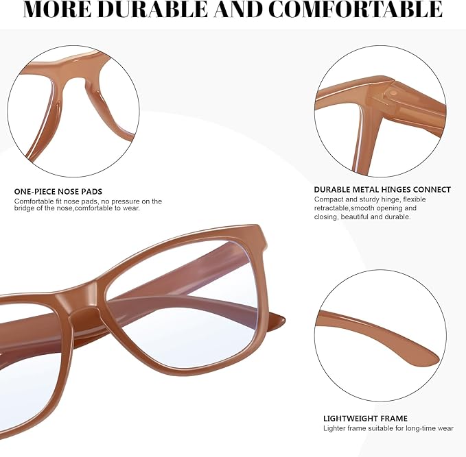 Retro Blue Light Blocking Glasses for Women Men Classic Style Computer TV Eyeglasses Anti Eyestrain