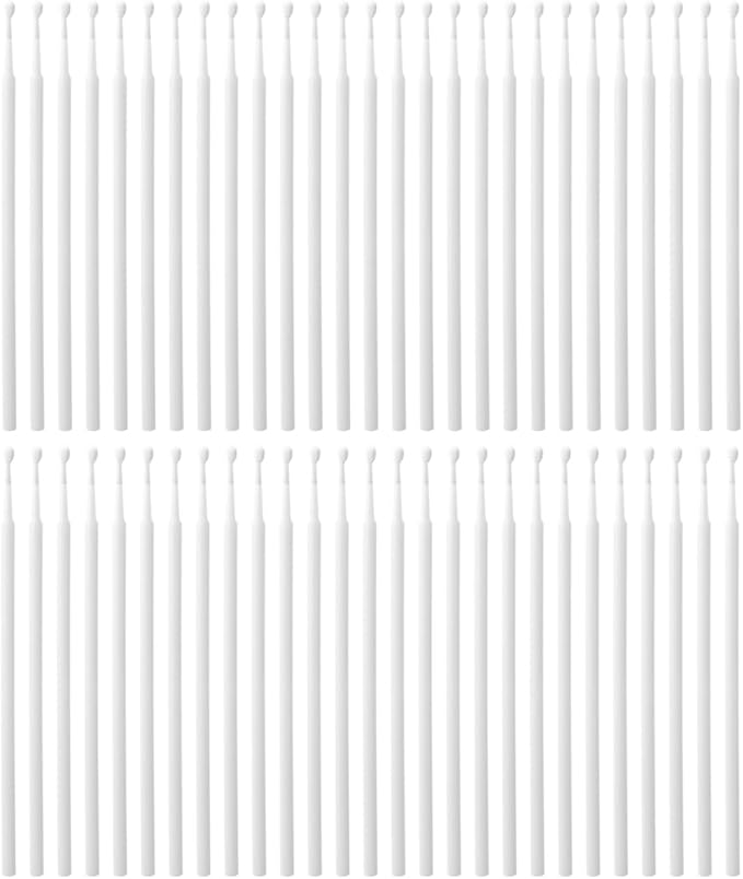 100 Pack Phone Charge Port Cleaning Tool kit,Bendable Mini Soft Round Brushes Cleaner Compatible with iPhone 11 Pro Speaker Tablet Camera Laptop Computer Smartphone, White by ACKLLR