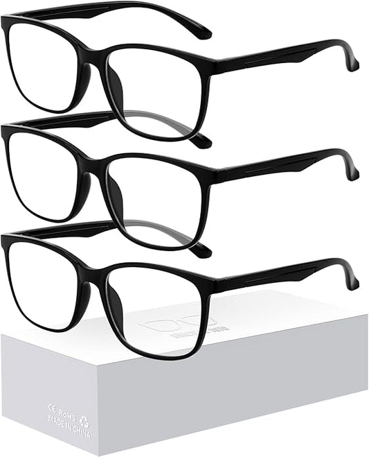Oilway Blue-Light Blocking Glasses for Women Men - 3Pack Computer Reading/Gaming/TV/Phones Glasses Anti Eyestrain