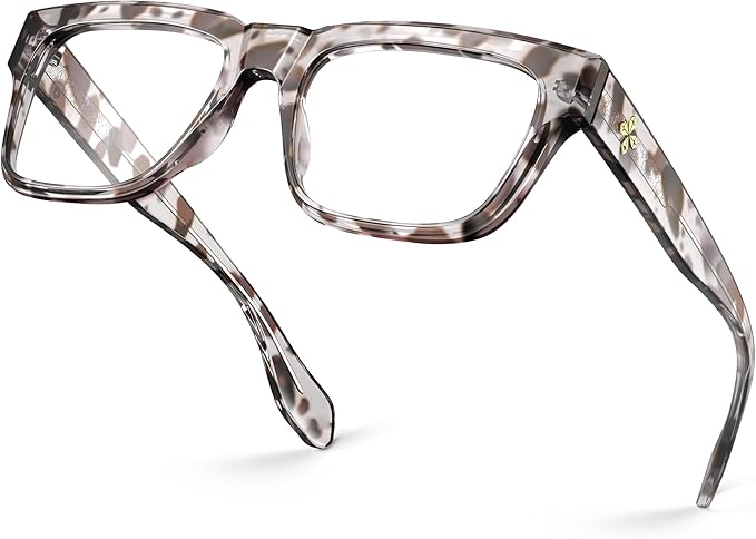 VISOONE TR90 Square Blue Light Blocking Glasses Fashion Computer Eyewear for Women and Men RANDI