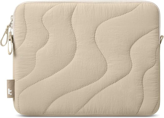 tomtoc 360 Protective Puffy Tablet Sleeve for 2026 11-inch iPad Air M4/M3, iPad Pro 2025 (M5/M4), iPad (A16) with Magic Keyboard/Smart Keyboard Folio, Quilted Soft Puffer iPad Case Bag