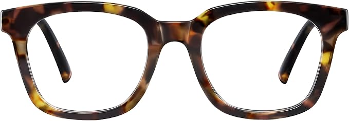 Blue Light Blocking Glasses for Women Men,Oversize Fashion Squre Anti Eyestrain Glasses for Gaming/Reading/TV