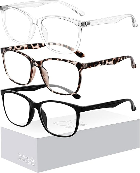 Oilway Blue-Light Blocking Glasses for Women Men - 3Pack Computer Reading/Gaming/TV/Phones Glasses Anti Eyestrain