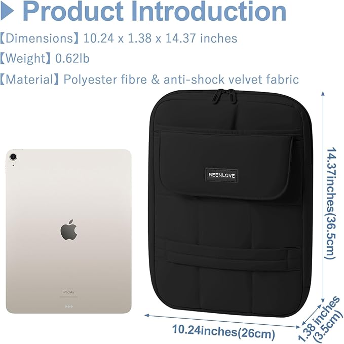 Laptop Bag 13-14 Inch, 360° Protective Puffy Laptop Sleeve, Laptop Case Compatible with MacBook Air 13.6 M5 M4 M3 M2 M1/Neo/Pro 13/14,HP Dell ASUS Lenovo, Black | 14.37"x10.24"x1.38"