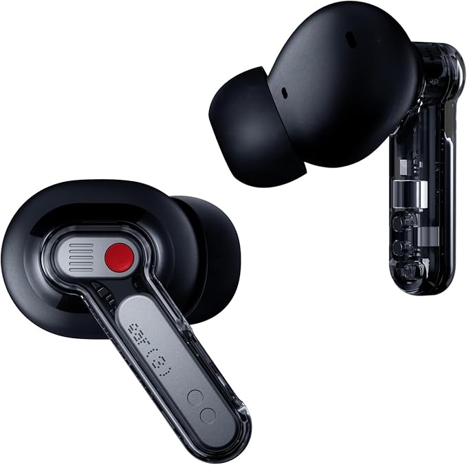 Nothing Ear (3) Wireless Earbuds Super Mic 45dB Hybrid Active Noise Cancelling Bluetooth Headphones Hi-Res 6 Mics, 12mm Dynamic Bass Boost, Dual Connect ANC Sport Ear Buds for iPhone Android, Black