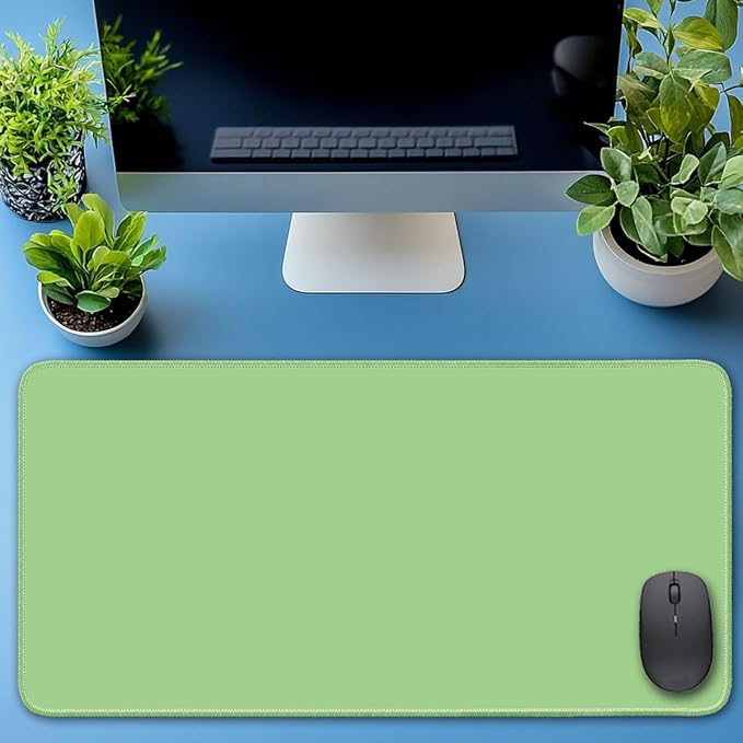 Large Mouse Pad, Non-Slip Desk Blotter, Office Desk Mat, Desk Pad Protector, Laptop Desk Pad, Desk Writing Pad for Office and Home, Mint Green, 24x12 inch