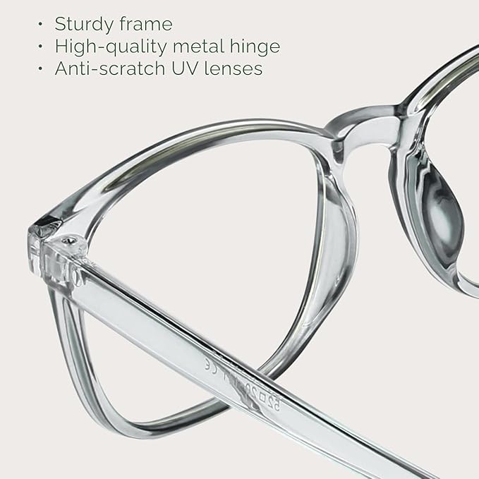 MIGSIR Blue Light Blocking Glasses for Computer Gaming, Fashion Fake Helps Reduce Screen Fatigue Eyeglasses for Women Men