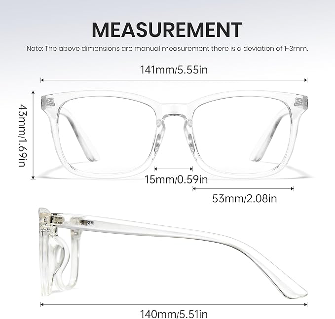 Cyxus Blue Light Glasses Men Women Reduce Eye Strain UV Blocking for Office Work Computer Screen 8082