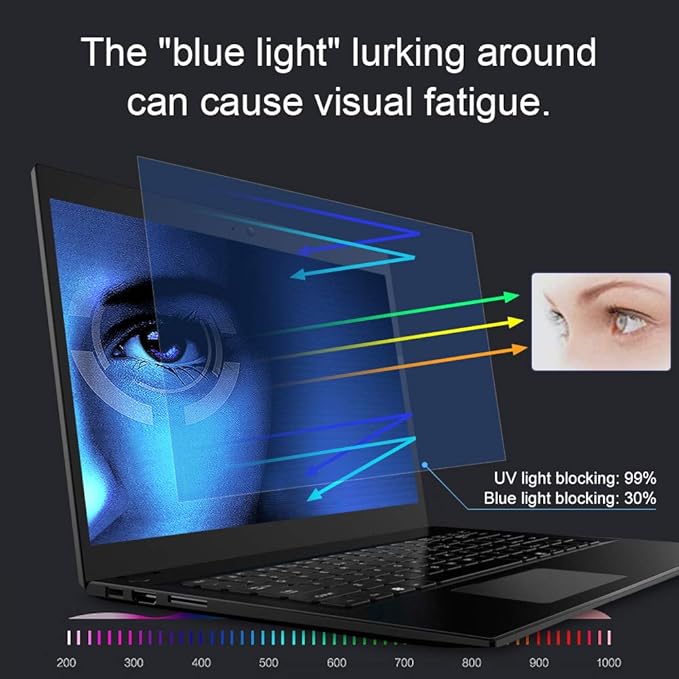 FILMEXT 2 Pack 13.3 inch Laptop Screen Protectors Eye Protection Anti Glare Anti Blue Light Screen Protector Compatible with major brands (Asus, Acer, HP, Dell, Toshiba, Lenovo 13.3"(16:9) Laptop