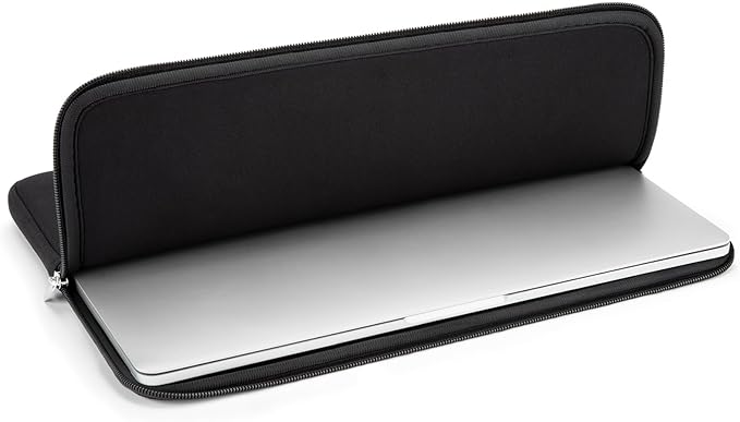 RAINYEAR Laptop Sleeve Case Compatible with 13.3 Inch Notebook Computer Tablet Chromebook 14" MacBook Pro/Max M1 M2 M3 M4 M5 Soft Cover Protective Case Zipper Carrying Bag (Black)