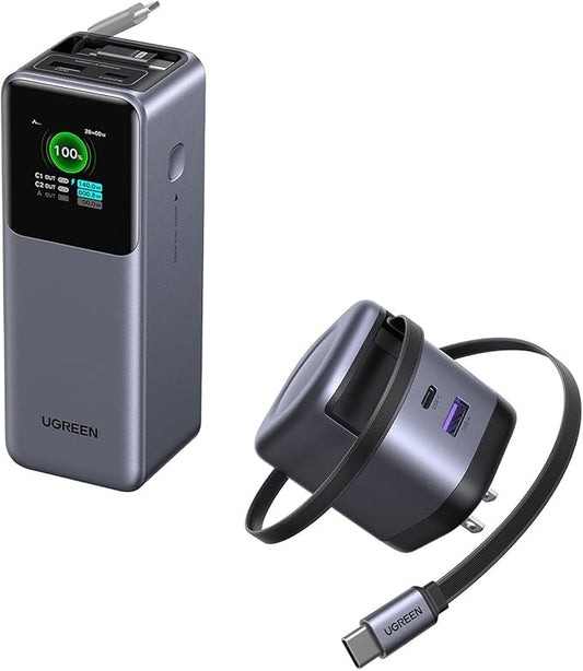 UGREEN 165W + 65W Retractable GaN Charger