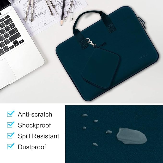 11.6 12.9 13 inch Elastic Laptop Sleeve with Small Case Compatible with 13 inch MacBook Neo Air Pro M5/M4/M3/M2/M1, iPad 13 12.9, XPS 13 and Most 11.6 12.9 13 inch Notebooks Tablets,D02B01