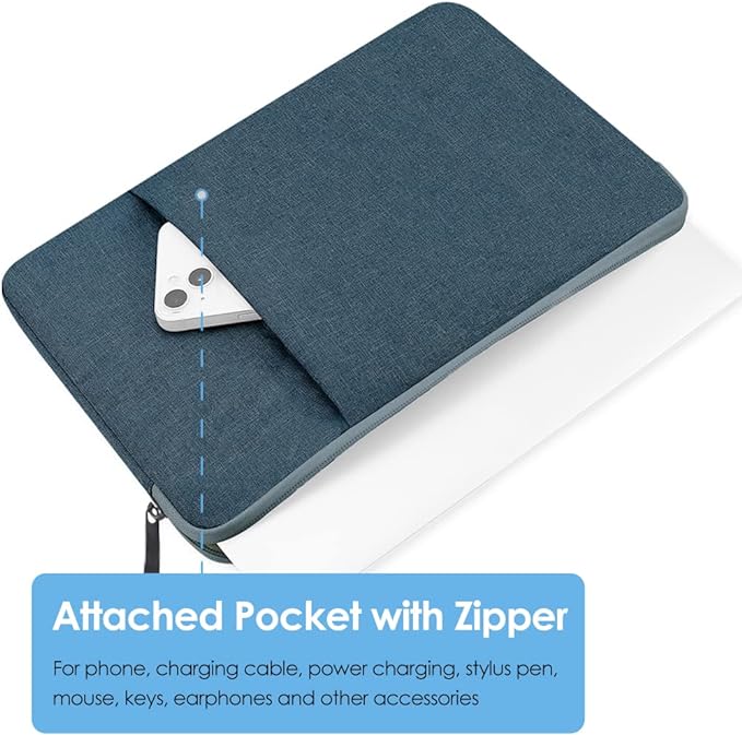 ProElife 13-Inch Laptop Sleeve Case for 2026-2022 MacBook Air 13.6 inch M5 M4 M3 M2 & MacBook Neo 13'' A18 Pro, Pro 13'' M2 Chip Accessory Water-resistant Bag Traveling Carry Cover Case (Navy Blue)