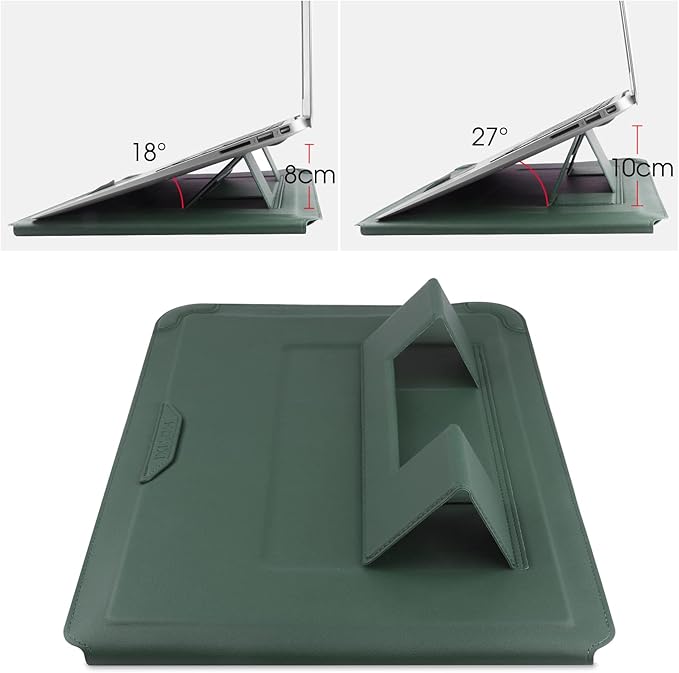 HoYiXi 13 Inch Laptop Sleeve Case Bag Compatible with MacBook Neo 2026/MacBook Air 13 M1 M2 2022-2018/MacBook Pro 13 M2 2022-2016/Surface Pro 8 2021/Surface Go 3 13-13.6'' Dell HP ASUS Acer PC, Green