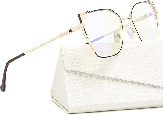 ANYLUV Blue Light Glasses for Woman Men, Womens Blue Light Blocking Glasses Computer Glasses Anti Eyestrain