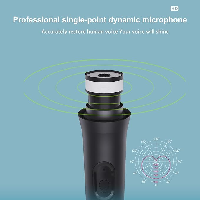 USB Wireless Microphones UHF Metal Handheld Dynamic Mic with USB Receiver for PC Computer, Laptop,Gaming, Singing Practice, Compatible with Xbox Series X/S, PS5, Switch OLED, NS Switch, Wii
