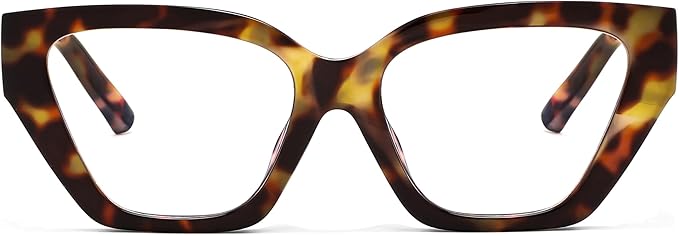 FEISEDY Women Cat Eye Blue Light Blocking Glasses Trendy Cateye Design for Daily Wear B0350