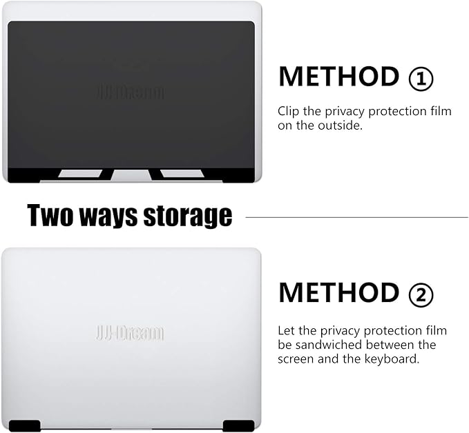 Hanging 15.6 Inch Laptop Privacy Screen Blue Light Screen Protector Anti Glare Anti-Scratch Laptop Privacy Screen Shield 15.6 Inch 16:9 Aspect Ratio