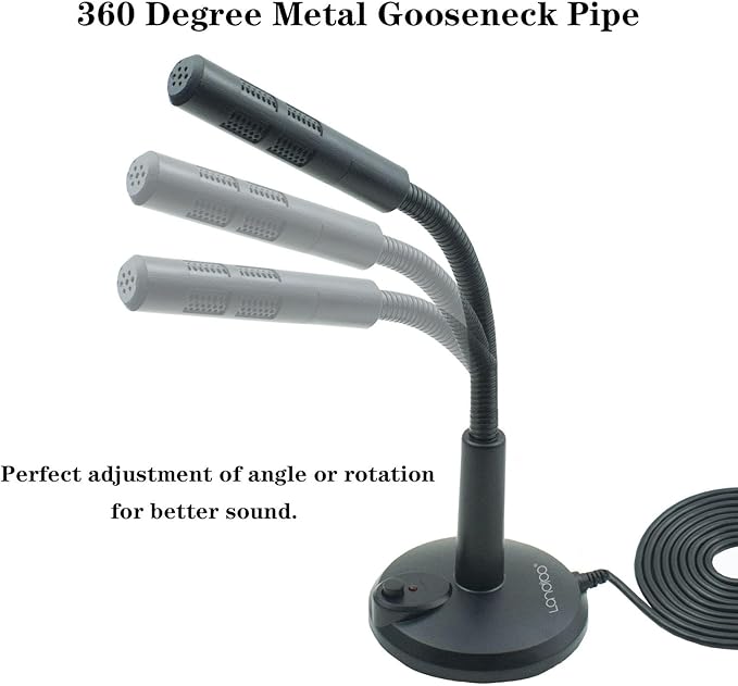 USB Microphone, Plug and Play Desktop Laptop gooseneck Microphone, Suitable for Games, conferences, Streaming, and Tutorials K050 Recording, podcasting, Gaming, and Online Chat