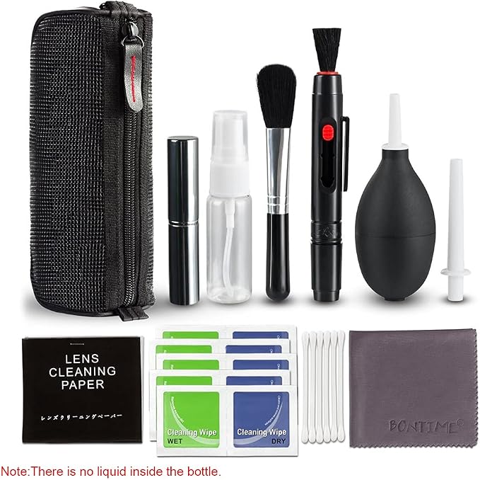 Andoer Professional Camera Cleaning Kit Lens Cleaning Kit with Air Blower Cleaning Pen Cleaning Cloth for Most Camera Mobile Phone Laptop - Image 7